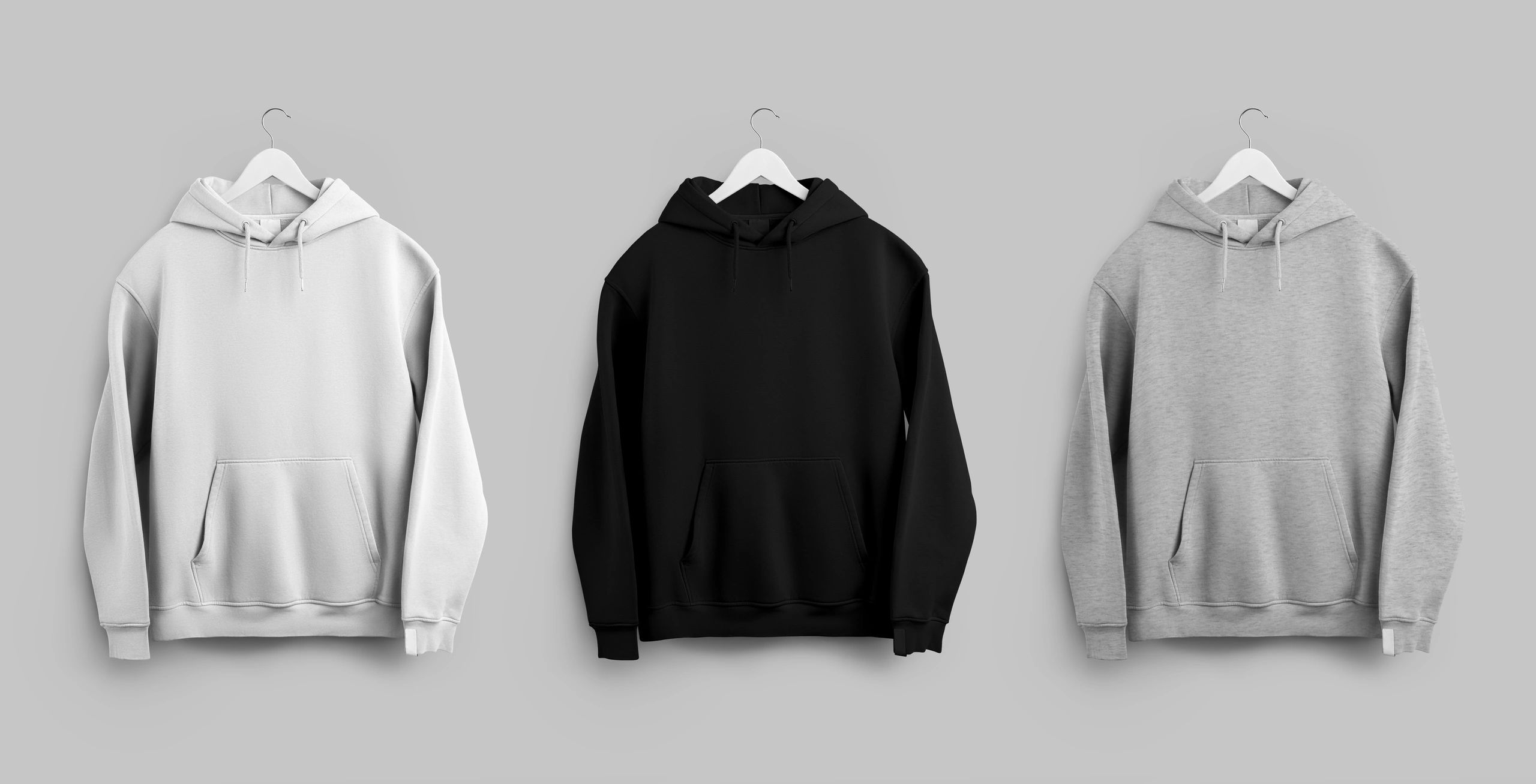 Oversized hoodie mockup on hanger
